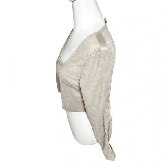 Victoria's Secret Zip Up Crop Top Light Pink leopard large - Picture 4 of 12